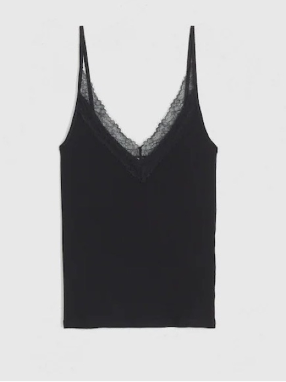 Madewell Lace Trim V-Neck Tank